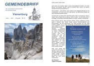 Gemeindebrief Juni bis August - Vienenburg-evangelisch