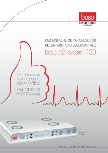 Broschüre für Arzt und Klinik - Boso