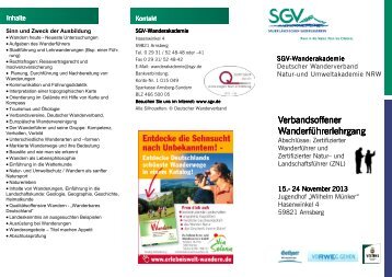 Flyer - beim SGV