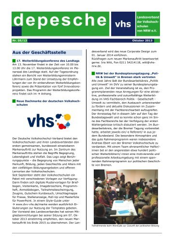depesche 05/2013 (PDF) - VHS in NRW