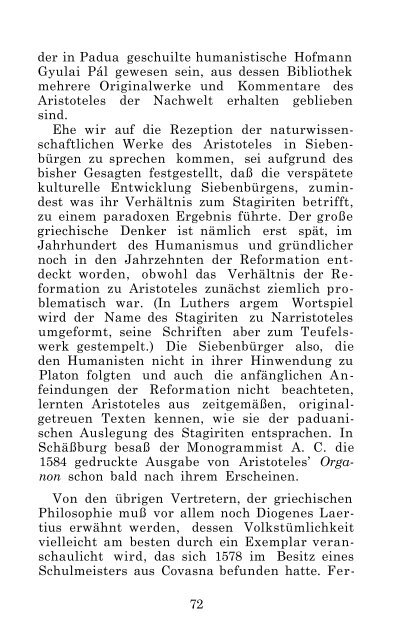 Lesestoffe des 16. Jahrhunderts in Siebenbürgen - Adatbank