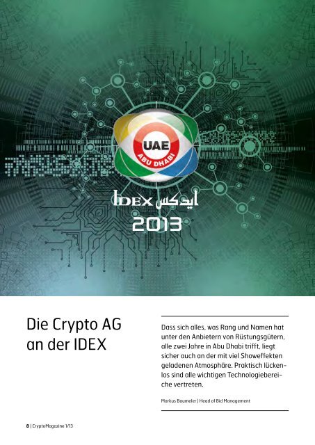CryptoMagazine 1/2013 - Crypto AG