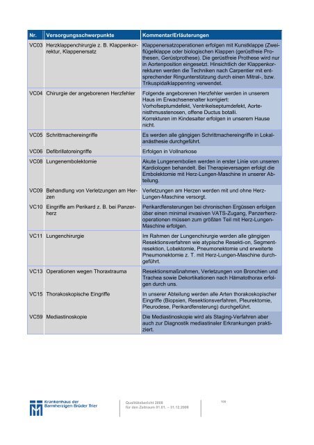 A Struktur- und Leistungsdaten des ... - Brüderkrankenhaus Trier