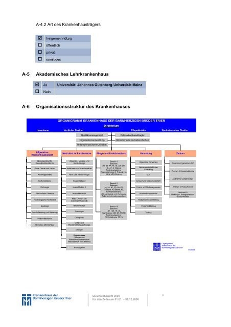 A Struktur- und Leistungsdaten des ... - Brüderkrankenhaus Trier