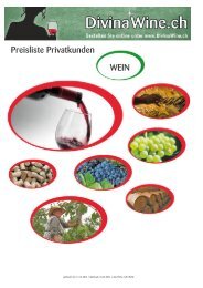 WEIN Preisliste Privatkunden - Divina Food AG