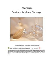 Weinkarte 5 dl 7.5dl alle - Kloster Fischingen