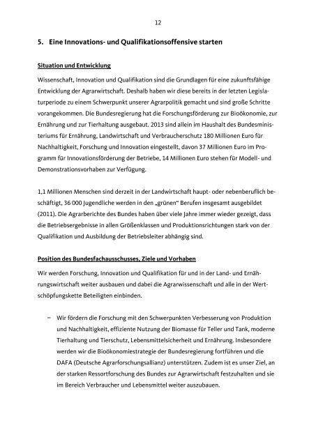Positionspapier Agrar- und Forstpolitik - CDU Deutschlands