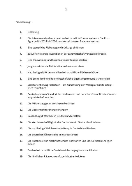 Positionspapier Agrar- und Forstpolitik - CDU Deutschlands