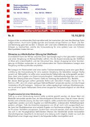 Info zu Kellerwirtschaft / Weinrecht 8-2013 - Bergsträßer Wein