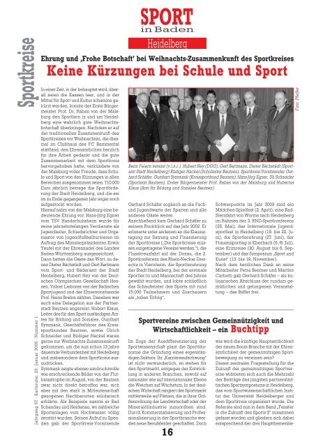 SPORT - Badischer Sportbund Nord ev