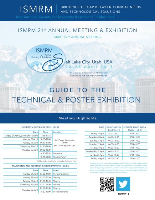 TECHNICAL & POSTER EXHIBITION - ismrm