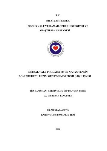 tc dr. siyami ersek gÃ¶ÄÃ¼s kalp ve damar cerrahisi eÄitim ve araÅtÄ±rma ...