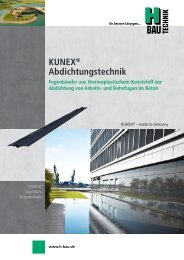 KUNEX® Fugenbänder - H-Bau Technik GmbH