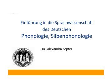 Phonologie, Silbenphonologie - Worthaus