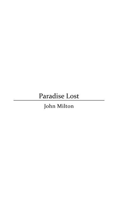 PDF) Paradise Lost em português