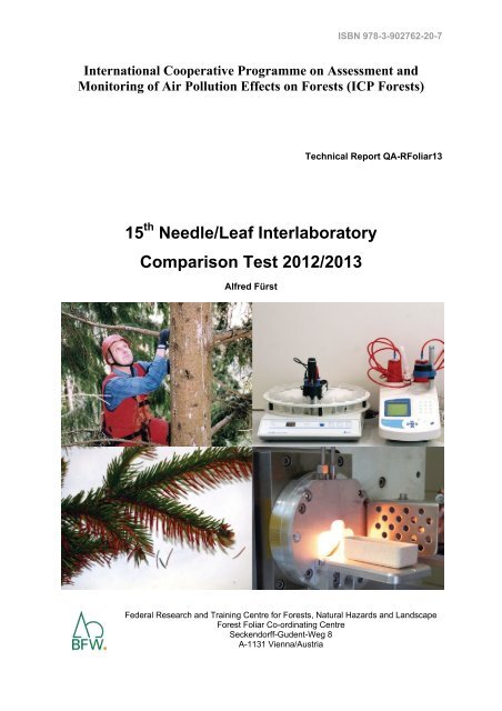 15 Needle/Leaf Interlaboratory Comparison Test 2012/2013 - BFW