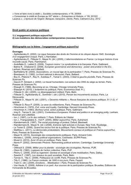 Agrégation externe - Ministère de l'Éducation nationale