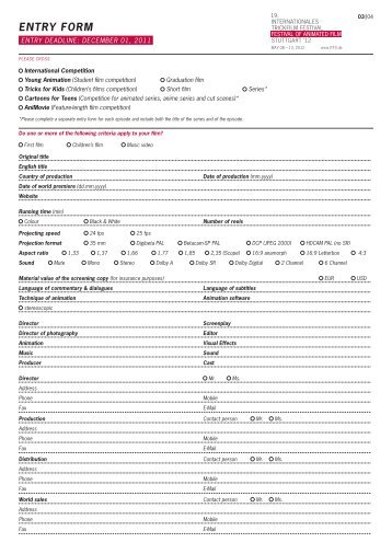 Entry form (pdf) - Itfs
