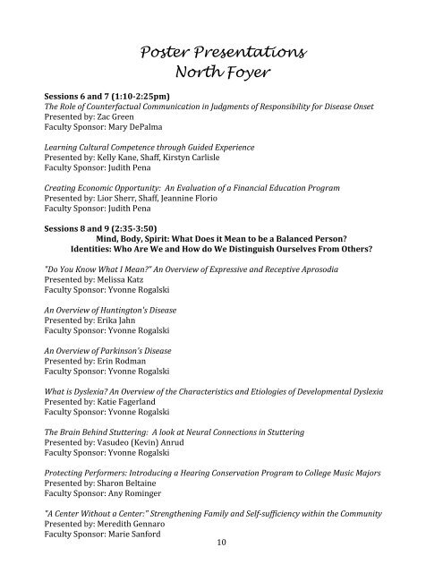 Download Whalen Symposium 2013 Program - Ithaca College