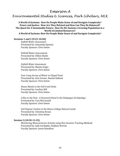 Download Whalen Symposium 2013 Program - Ithaca College