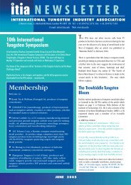 June 2005 - International Tungsten Industry Association