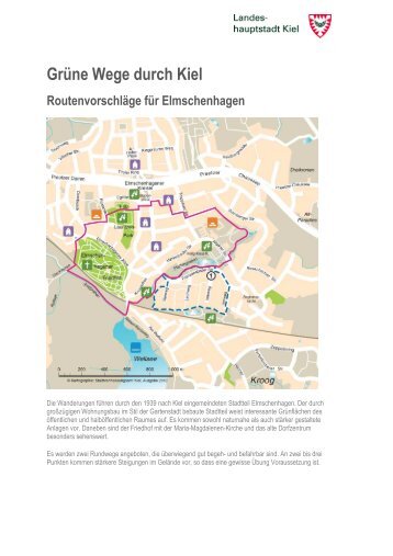 Ausführliche Routenbeschreibungen für Elmschenhagen als PDF