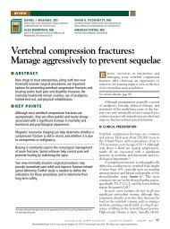 Vertebral compression fractures - Cleveland Clinic Journal of Medicine