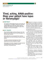 Tired, aching, ANA-positive: Does your patient have lupus or ...