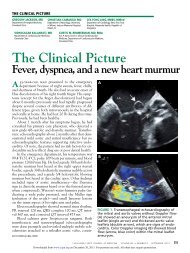 The Clinical Picture Fever, dyspnea, and a new heart murmur A