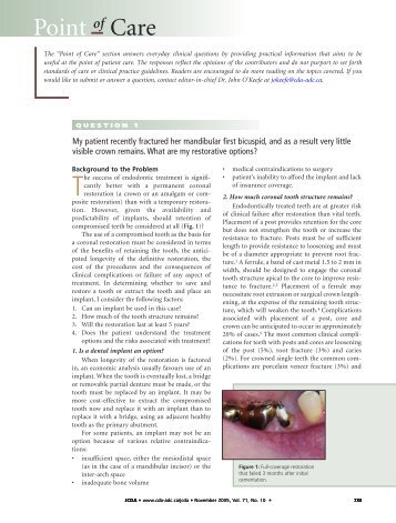 FULL TEXT - Canadian Dental Association