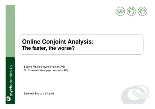 Online Conjoint Analysis: - YouGov