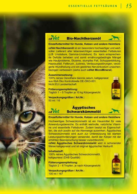 Hund & Katze - cdVet Naturprodukte GmbH