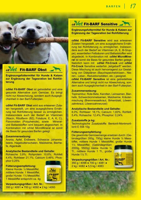 Hund & Katze - cdVet Naturprodukte GmbH