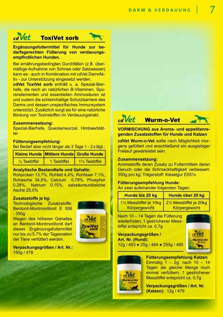 Hund & Katze - cdVet Naturprodukte GmbH