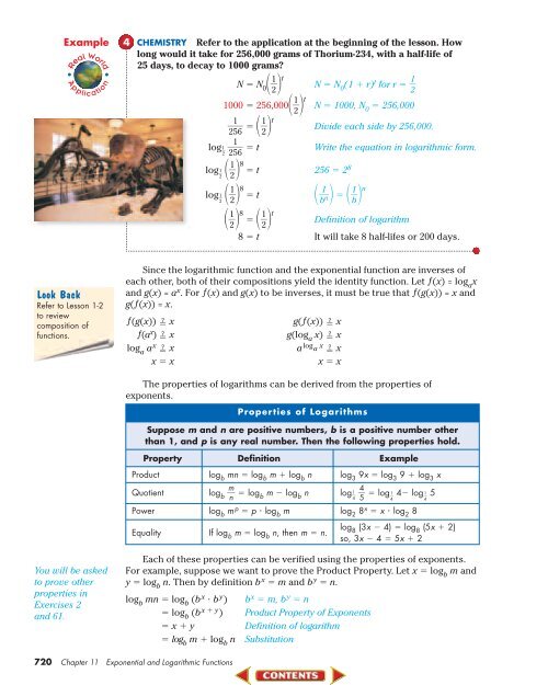 Real Exponents