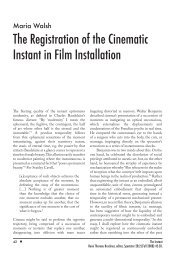 The Registration of the Cinematic Instant in Film Installation