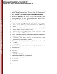 cyp51A-based mechanisms of Aspergillus fumigatus azole drug ...