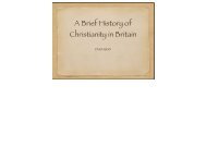 A Brief History of Christianity in Britain