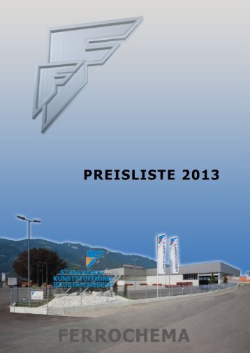 Aktuelle Preisliste 2013
