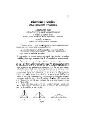 Dissecting Triangles into Isosceles Triangles - Canadian ...