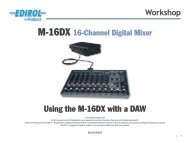 M16DXWS05—Using the M-16DX with a DAW - Roland