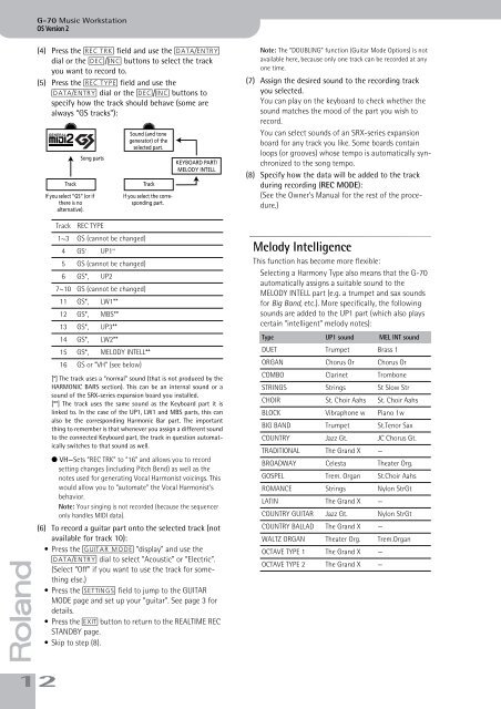 G-70 Addendum Version 2 - Roland