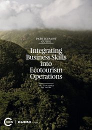 Integrating Business Skills into Ecotourism Operations ... - IUCN