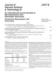 Journal of Vacuum Science & Technology B JVST B