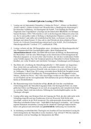 Gotthold Ephraim Lessing (1729-1781) - Commonweb