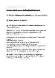 Haupteinwände gegen die Typ-Identitätstheorie (1 ... - Commonweb