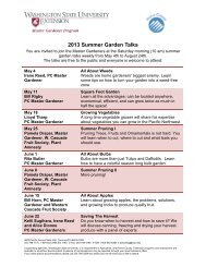 2013 Summer Garden Talks - WSU Extension Counties ...