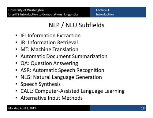 Slides - University of Washington