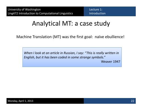 Slides - University of Washington