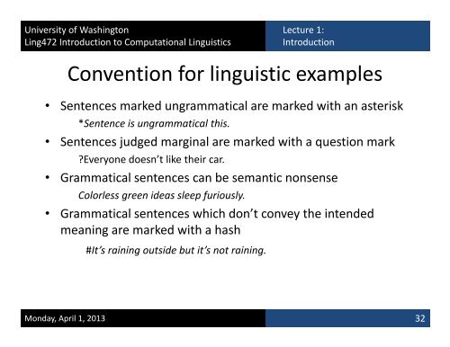 Slides - University of Washington